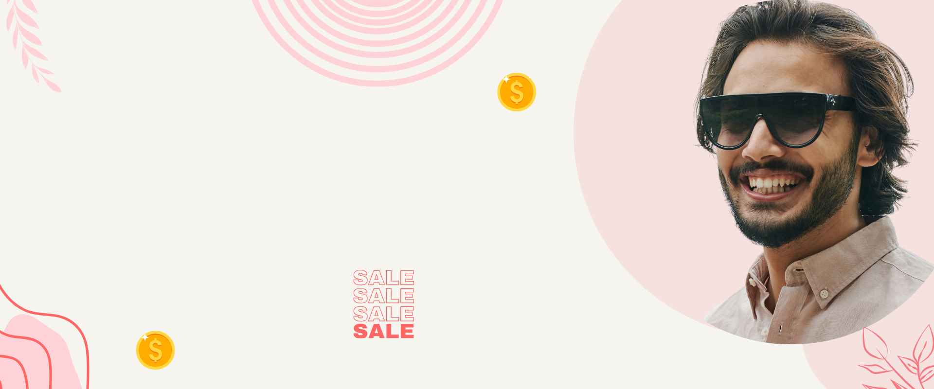 Model wearing modern sunglasses